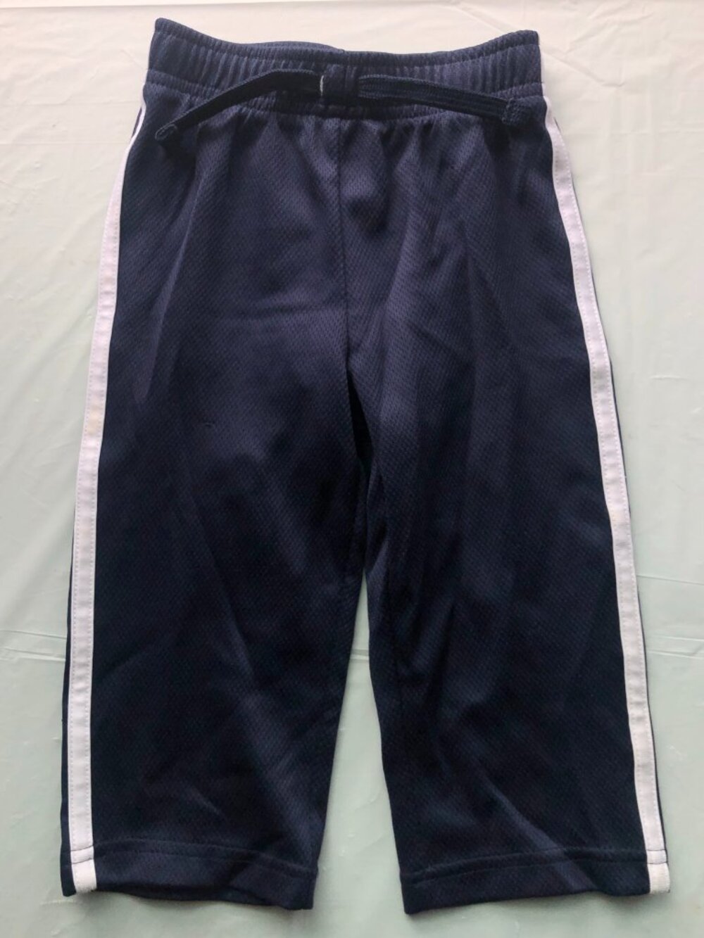 18-months Jumping Beans Dark Blue Sports Pants w/white stripes on side; UBG